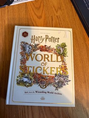 Harry Potter World of Stickers - White & Gold Cover